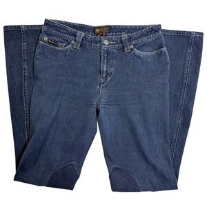 Ariat Western Equestrian Jeans With Leather Knee Grip